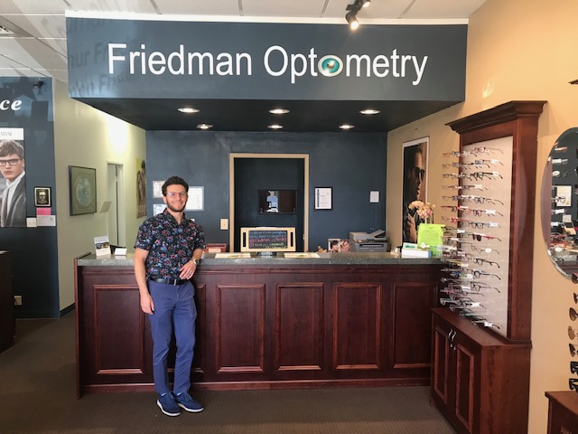 Dr. Brandon Friedman of Friedman Optometry in Front Office